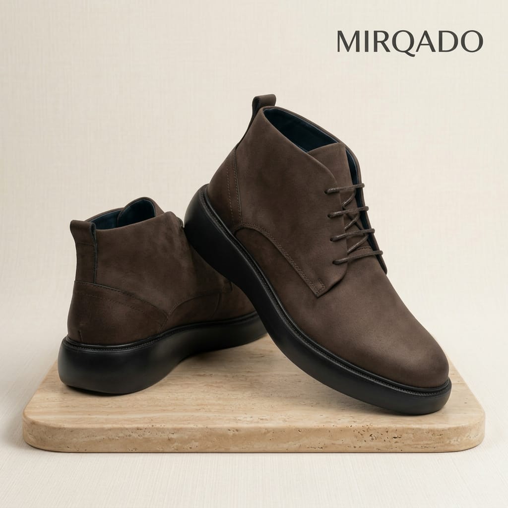 Élégance du Nubuck Marron