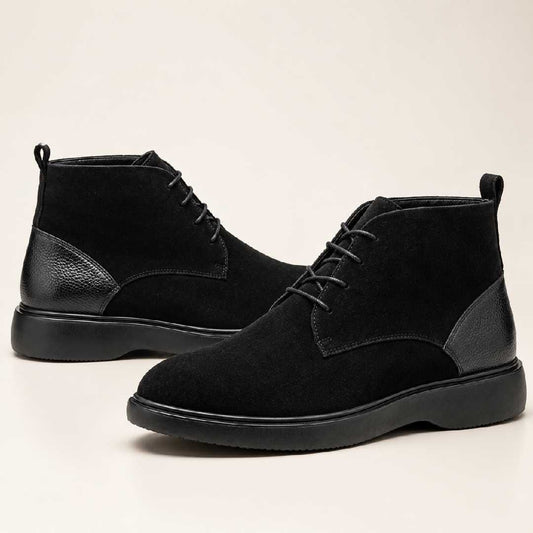 Bottines MIRQADO Daim Noir Classique