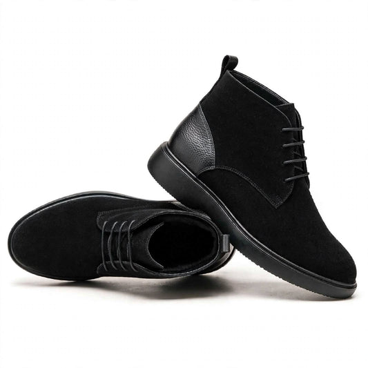 Bottines MIRQADO Daim Noir Classique